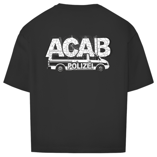 Oversize T-Shirt I Polizeibus Backprint