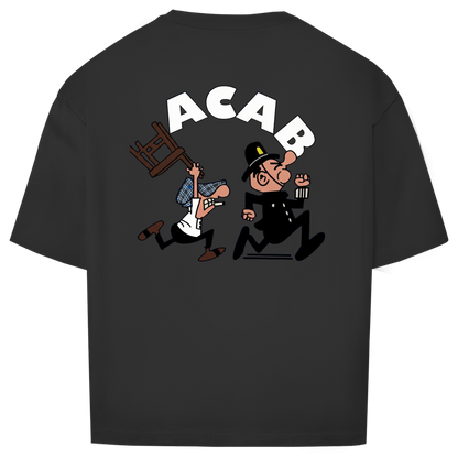 Oversize T-Shirt I Old School ACAB I Backprint