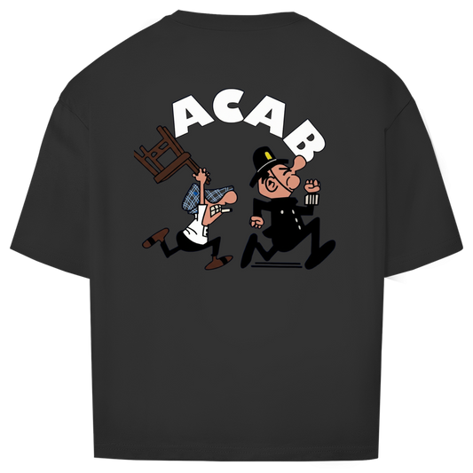 Oversize T-Shirt I Old School ACAB Backprint