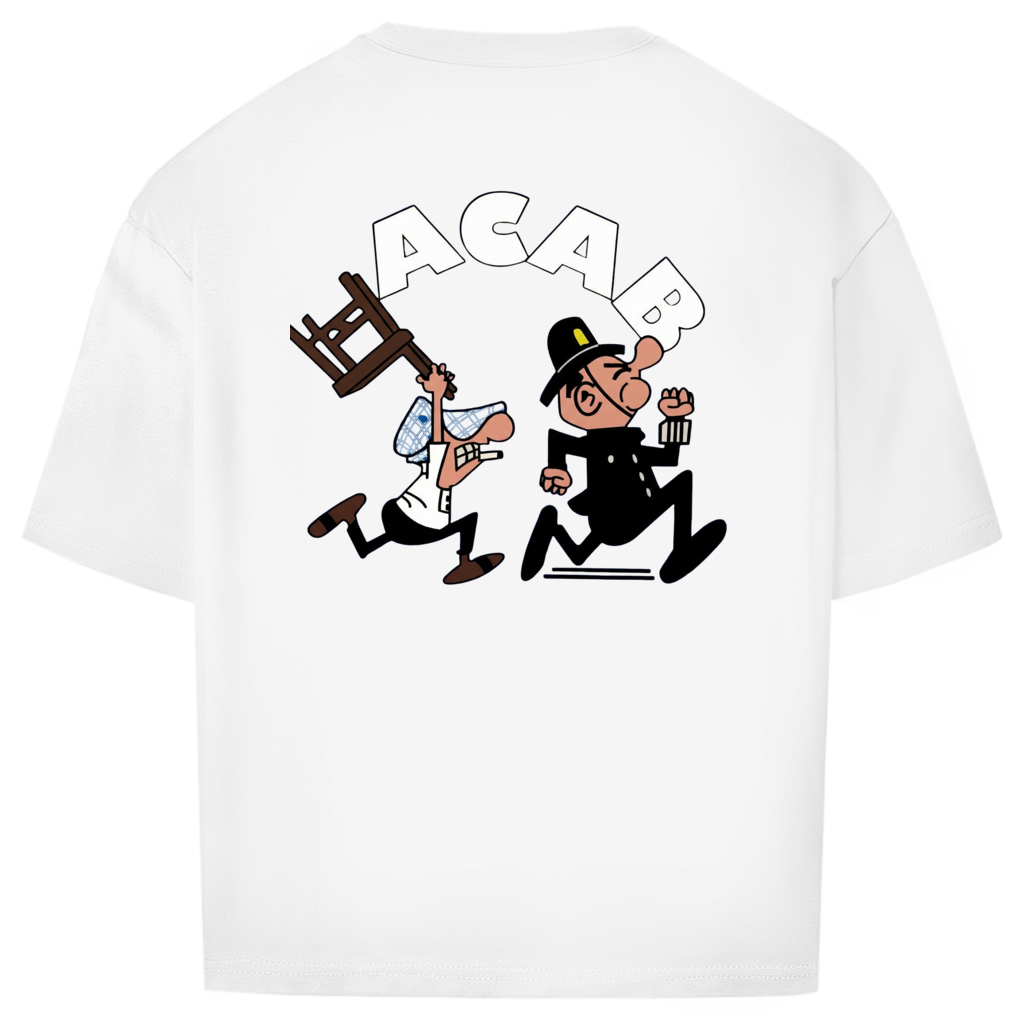 Oversize T-Shirt I Old School ACAB I Backprint