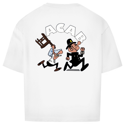 Oversize T-Shirt I Old School ACAB I Backprint