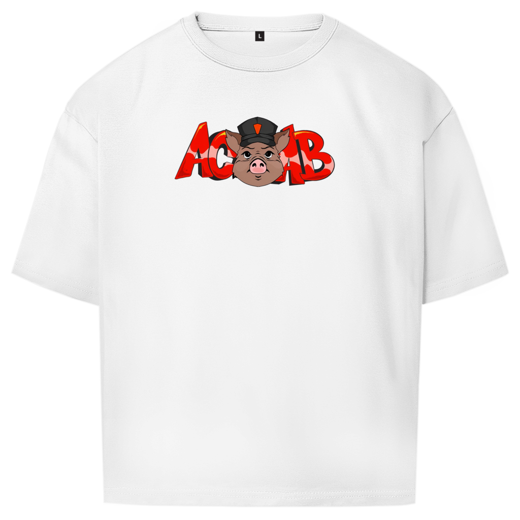 Oversize T-Shirt I ACAB Schwein