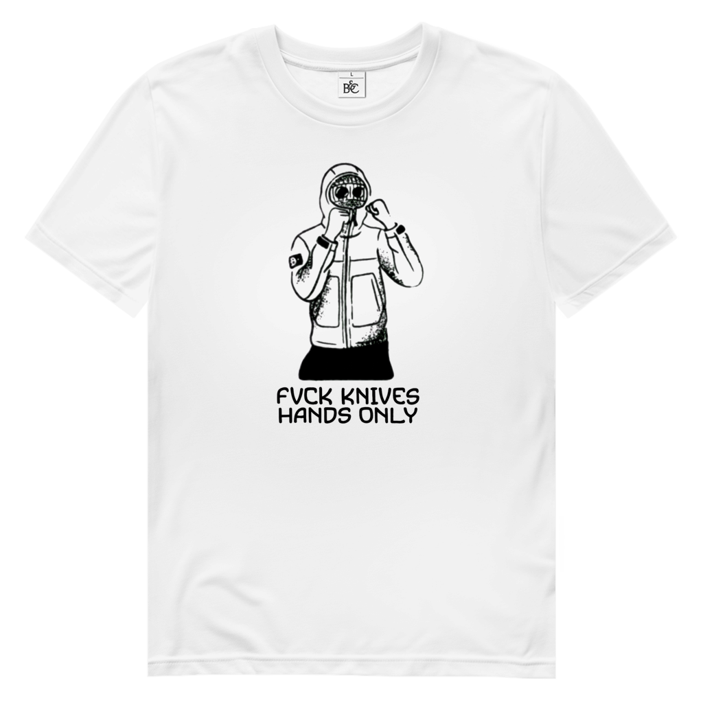 Herren Premium Bio T-Shirt FUCK KNIVES
