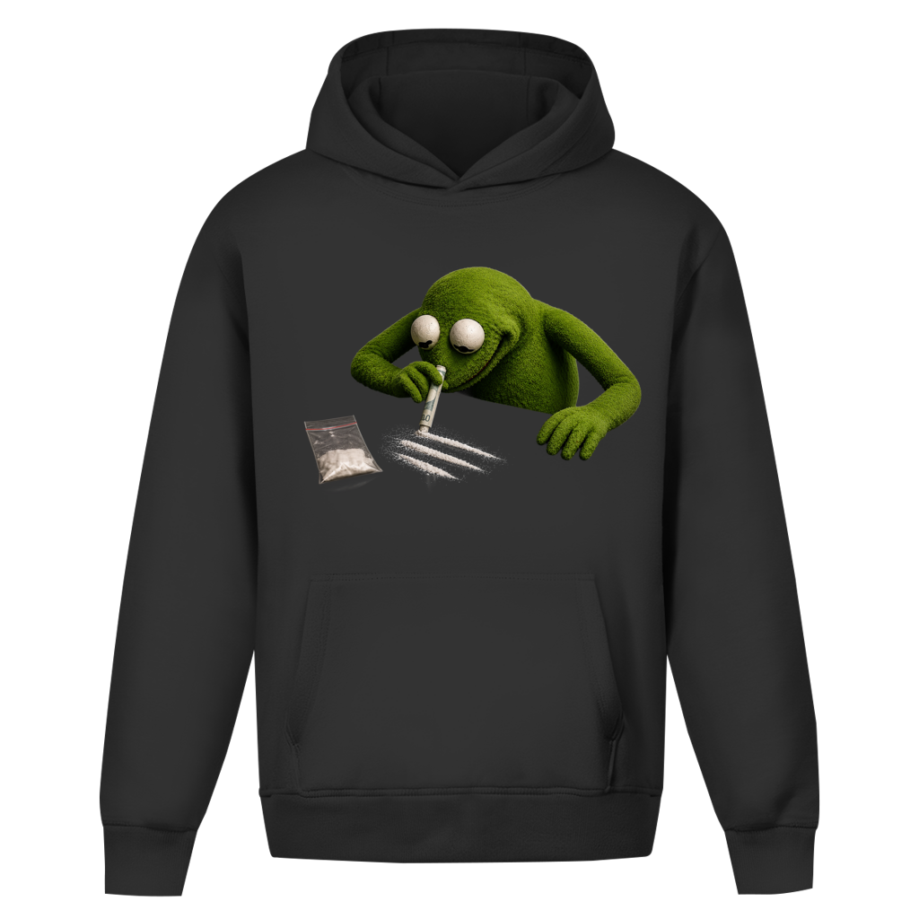 Oversize Hoodie Ohne Kordel Frosch