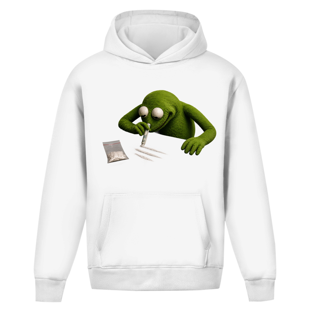 Oversize Hoodie Ohne Kordel Frosch